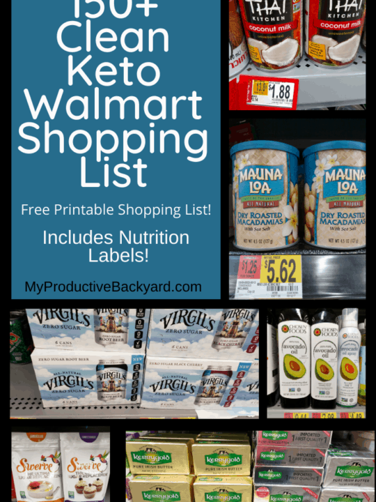 150+ Clean Keto Walmart Shopping List