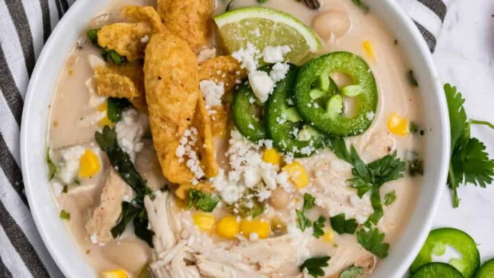 Image for Creamy Slow Cooker Sriracha Lime Chicken Chili