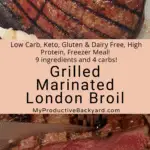 Grilled Marinated London Broil Pinterest Pin