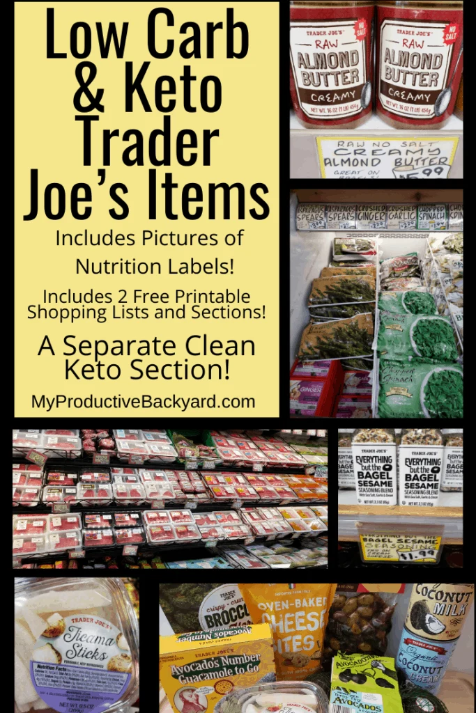 Low Carb Keto Trader Joe’s Items Pinterest Pin