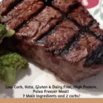 Marinated Steaks Freezer Meal Pinterest pin