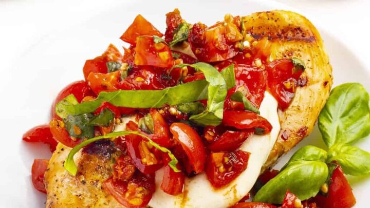 Image for Grilled Bruschetta Chicken Recipe