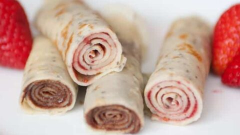 Image for Classic Crepe Batter Recipe: Pala
inke Rolls with Nutella