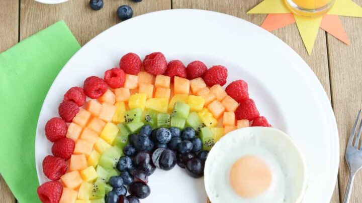 Image for Fruit Rainbow with a Pot of Gold (Fun Breakfast Idea for Kids!)