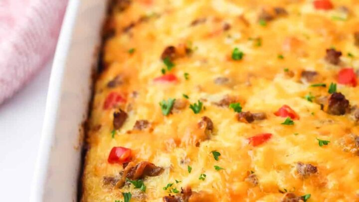 Image for Easy Sausage Hash Brown Breakfast Casserole (with Make Ahead Option)