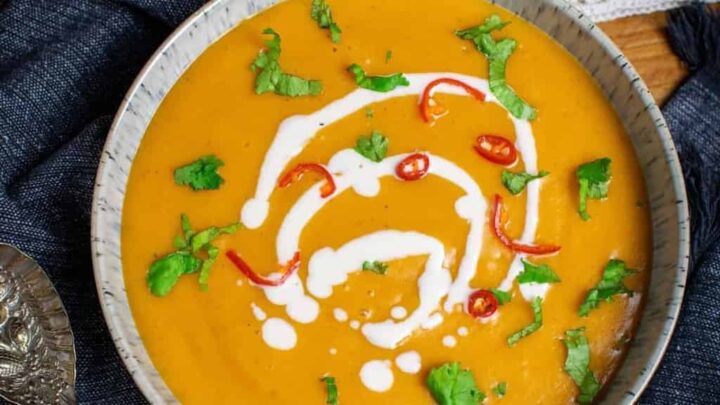 Image for Vegan Pumpkin Soup with Thai Red Curry Paste