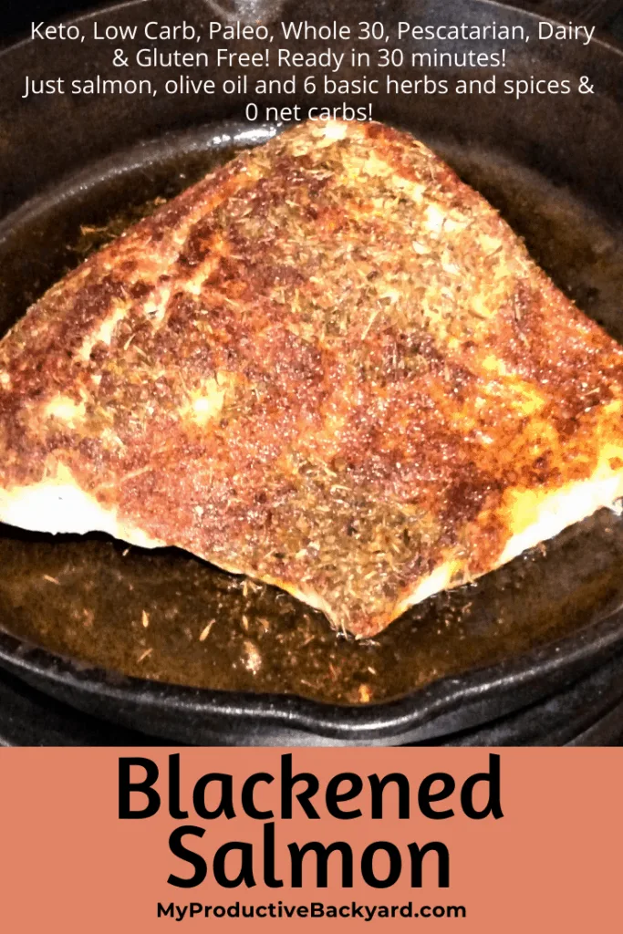 Blackened Salmon Pinterest Pin