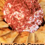 Low Carb Cream Cheese Ball Pinterest Pin