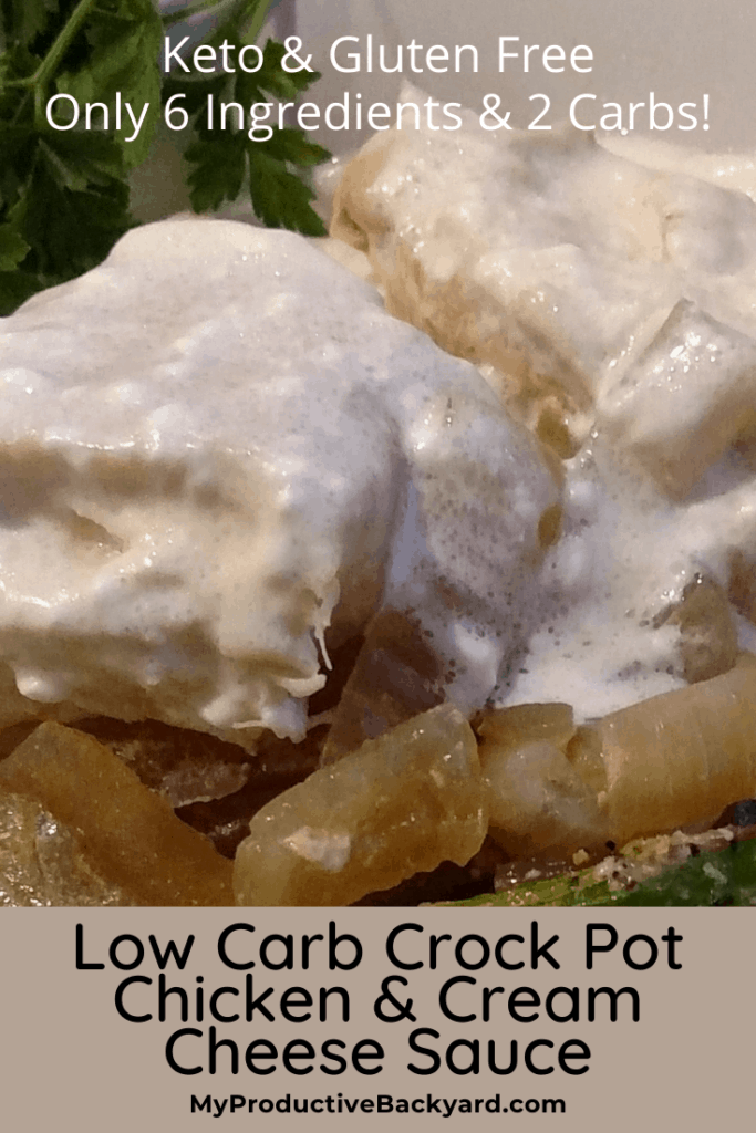 Low Carb Crock Pot Chicken & Cream Cheese Sauce Pinterest Pin