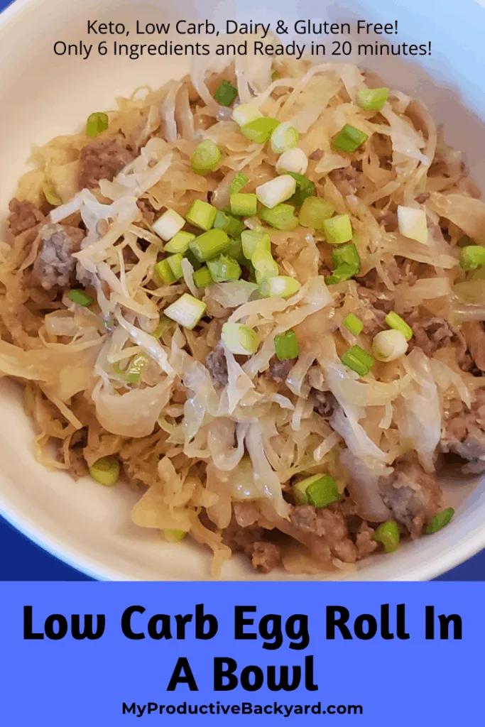 Low Carb Egg Roll In A Bowl Pinterest Pin