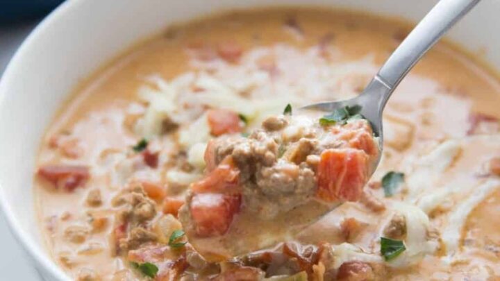 Image for Queso Keto Taco Soup Recipe (Quick & Easy)