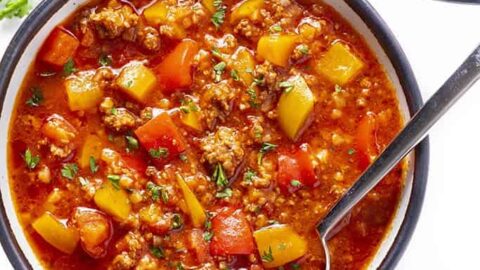 Image for Easy Stuffed Pepper Soup Recipe