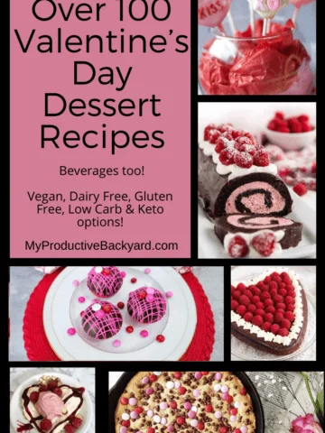 Over 100 Valentine’s Day Dessert Recipes Pinterest Pin