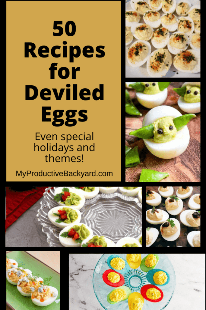 50 Recipes for Deviled Eggs Pinterest pin