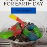 Dirt and Worms Recipe for Earth Day Pinterest pin
