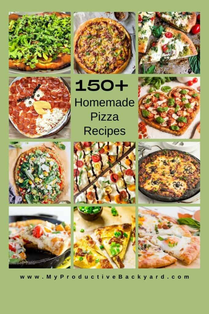 150+ Homemade Pizza Recipes Pinterest Pin