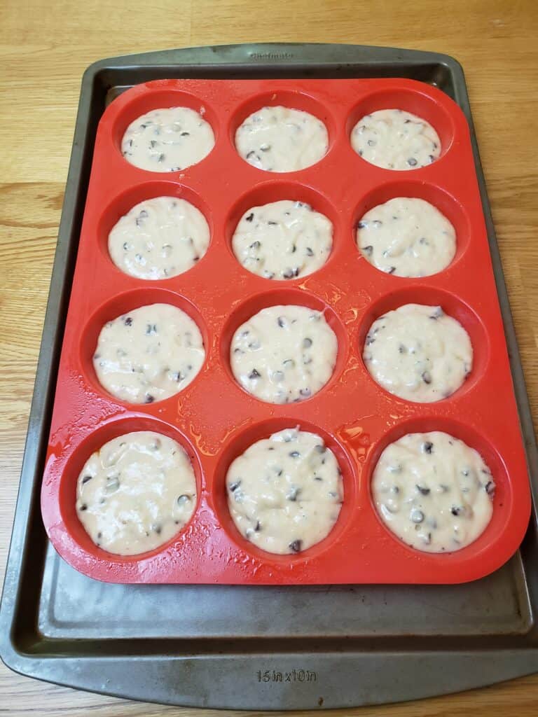 muffins before baking