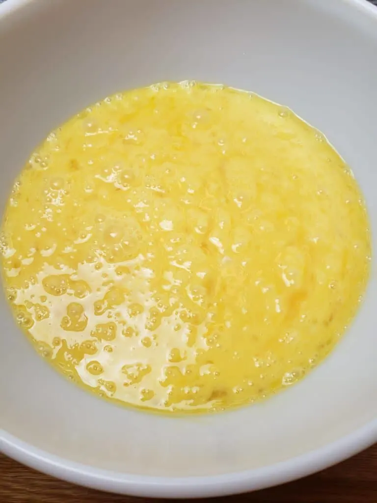 eggs scrambled in a bowl