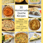 30 Homemade Quiche Recipes Pinterest pin