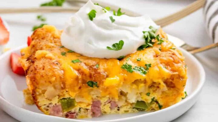 Image for Ham and Cheese Breakfast Casserole with Tater Tots
