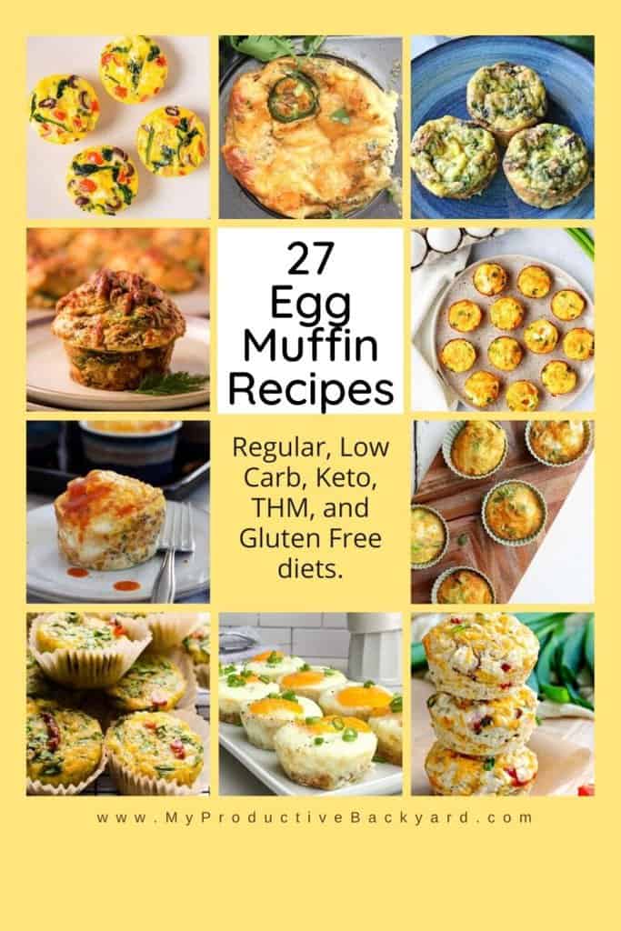 Egg Muffin Recipes Pinterest pin