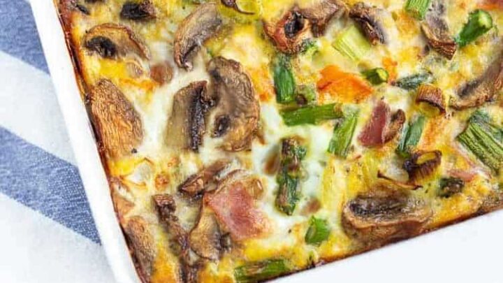 Image for Baked Frittata - Keto, Low Carb, Gluten-Free, Grain-Free, THM S