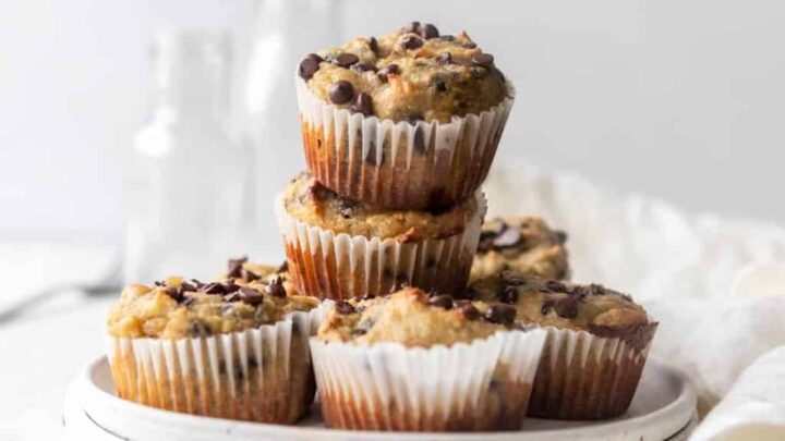Image for Almond Flour Banana Muffins with Chocolate Chips