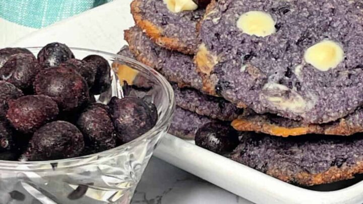 Image for Keto Blueberry White Chocolate Chip Cookies