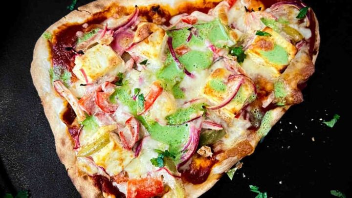 Image for Tandoori Paneer Naan Pizza