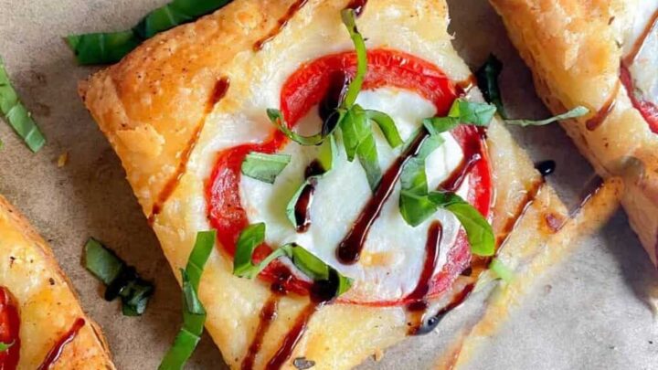 Image for Gourmet Puff Pastry Margherita Pizza