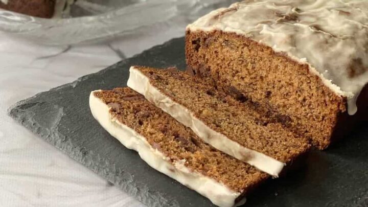 Image for Glazed Chocolate Chip Sourdough Banana Bread
