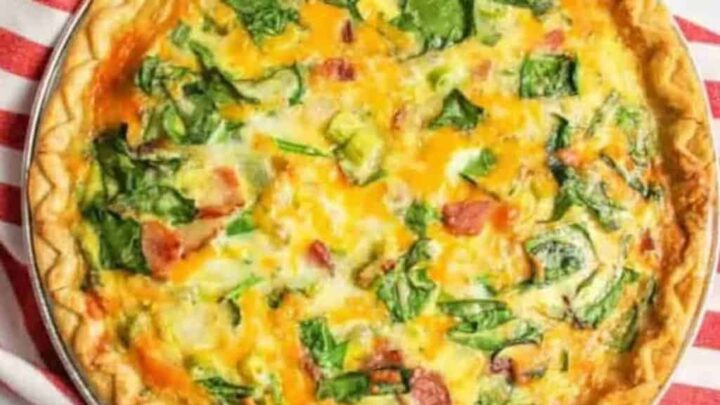 Image for Easy Spinach Bacon Quiche