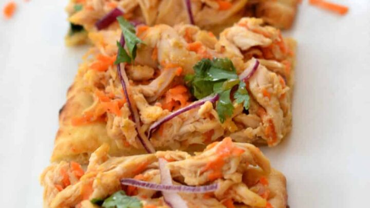 Image for Thai Chicken Satay Flatbread Pizza