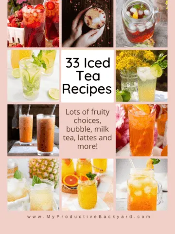 33 Iced Tea Recipes Pinterest Pin