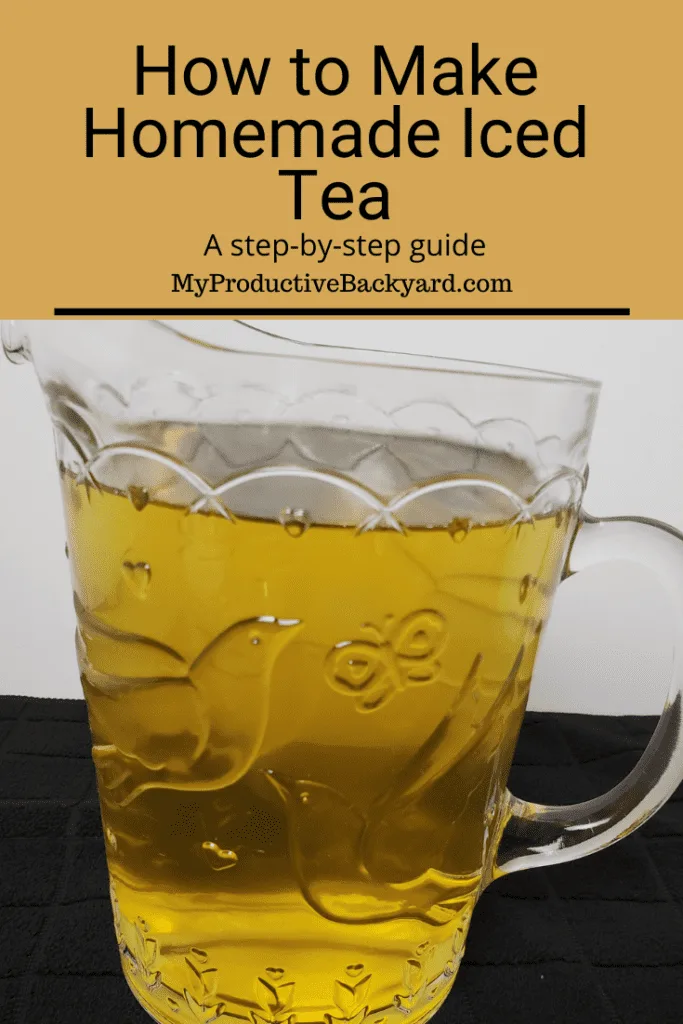 How to Make Homemade Iced Tea Pinterest Pin