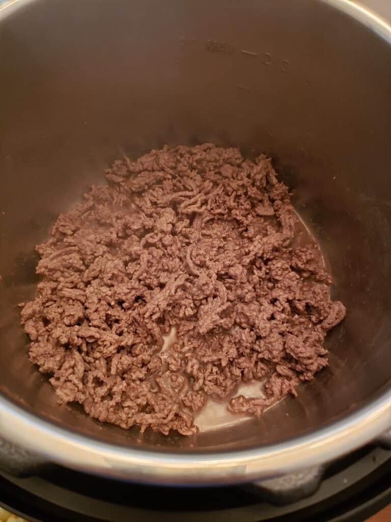 sautéing ground beef in instant pot