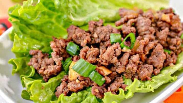 Image for Asian Lettuce Wraps with Ground Beef - Low Carb, Keto, THM S