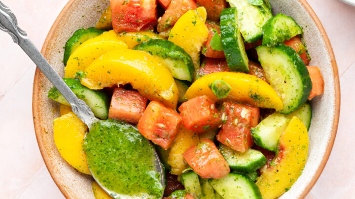 peach-watermelon-salad