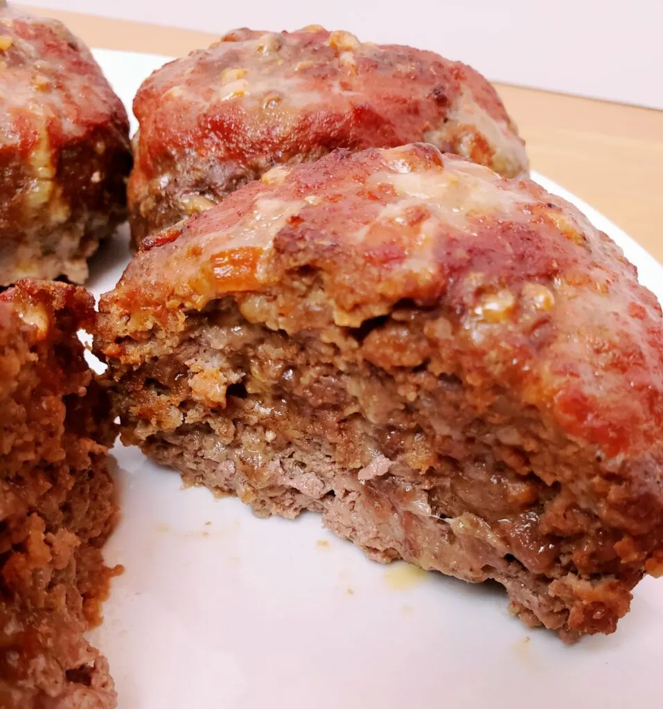 close up of Best Gluten Free Low Carb Meatloaf