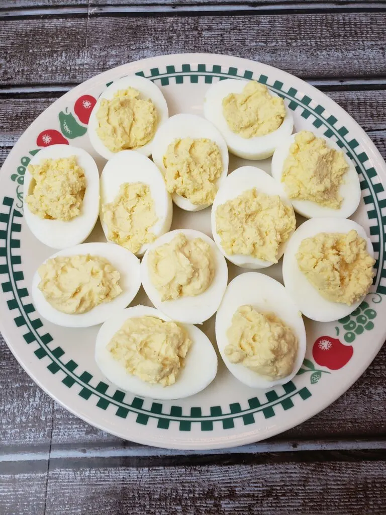 deviled eggs on plate