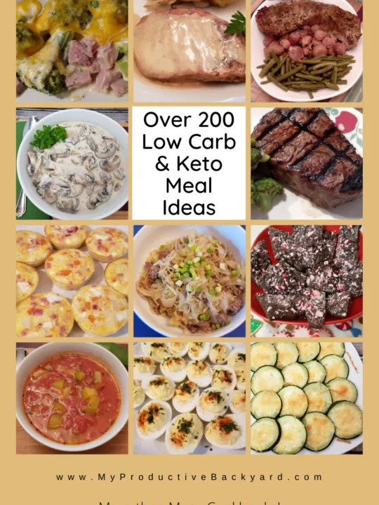 Over 200 Low Carb Keto Meal Ideas - My Productive Backyard