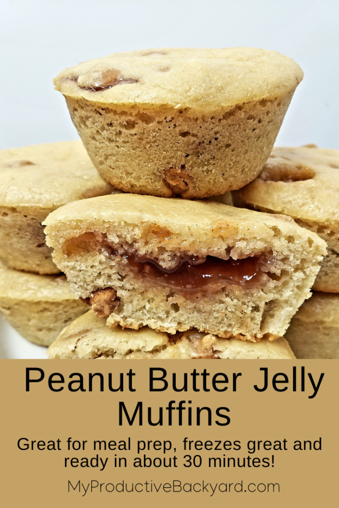Peanut Butter Jelly Muffins Pinterest pin