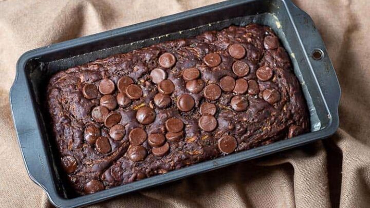 Image for Healthy Chocolate Zucchini Bread with Applesauce and Yogurt