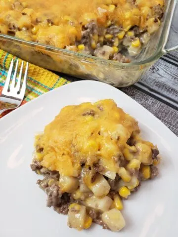Easy Potato Beef and Corn Casserole
