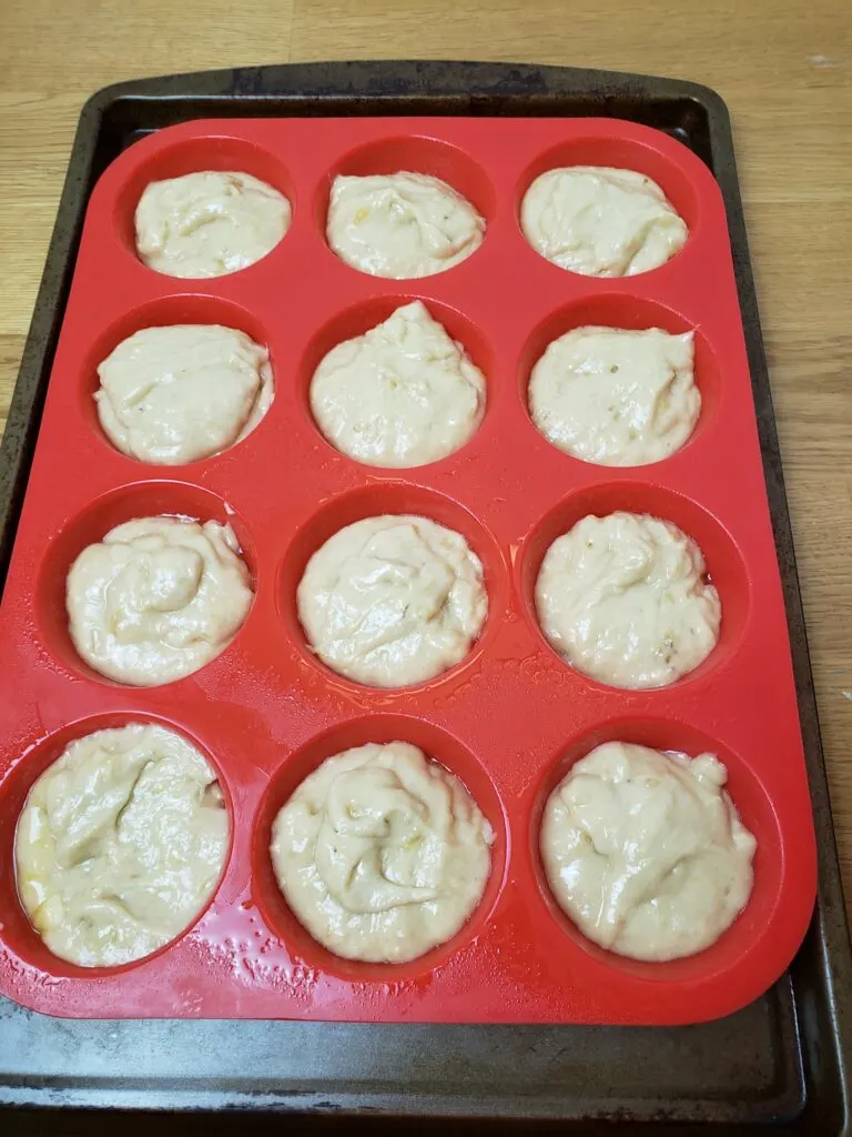 Easy Banana Muffins ready to bake