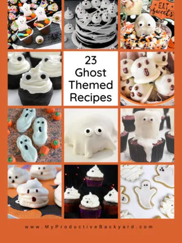 23 Ghost Themed Recipes Pinterest Pin