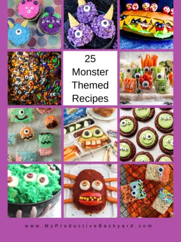 25 Monster Themed Recipes Pinterest Pin