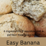 Easy Banana Muffins Pinterest Pin