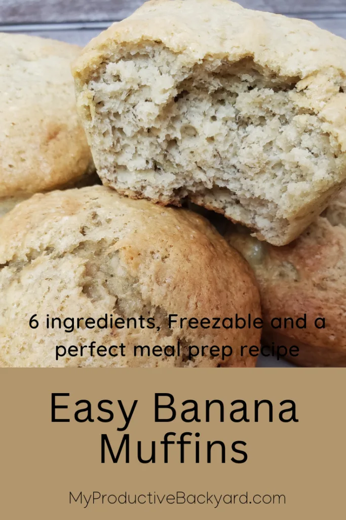 Easy Banana Muffins Pinterest Pin