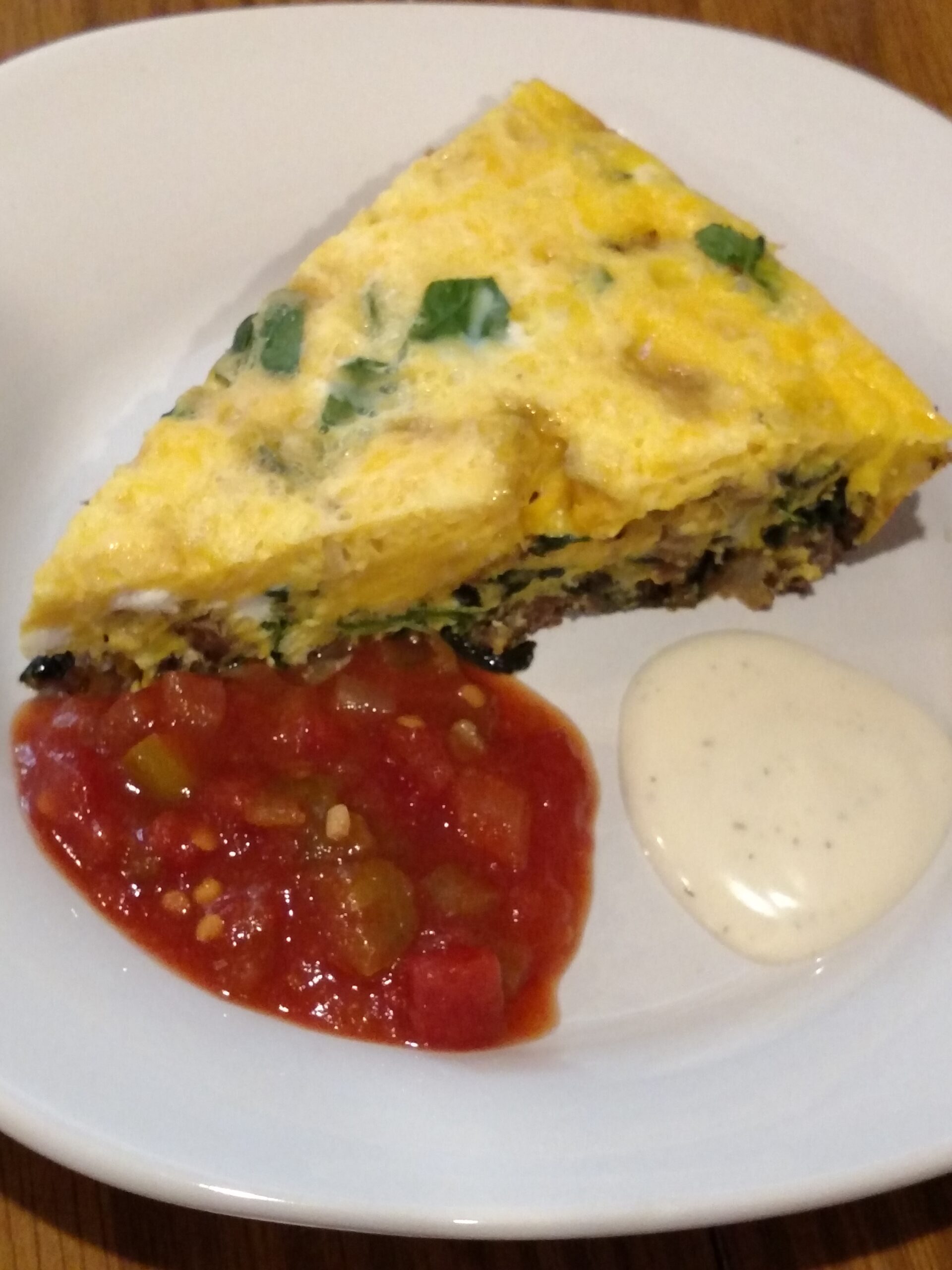 Mushroom Spinach Frittata